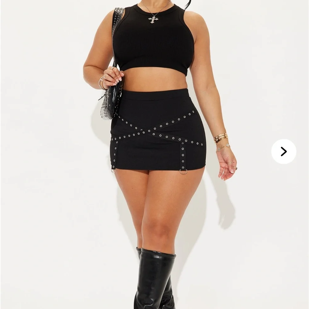 Fashion Nova Black Mini Skirt - Picture 3 of 5